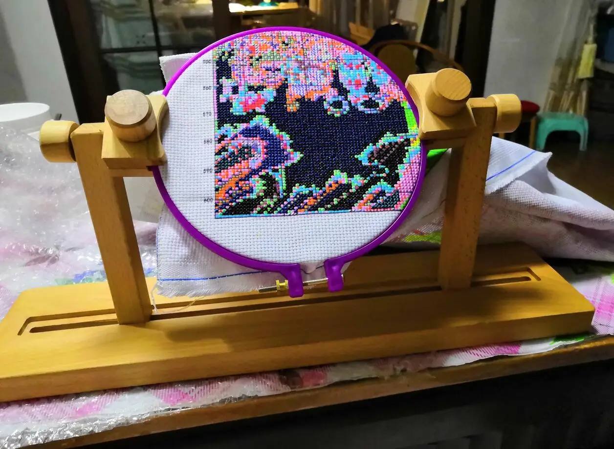 Для дома Diy Вышивка алмазная живопись необходимо круговая вышивка рамка вентиляторы стенты рамка поддержка база S0480L