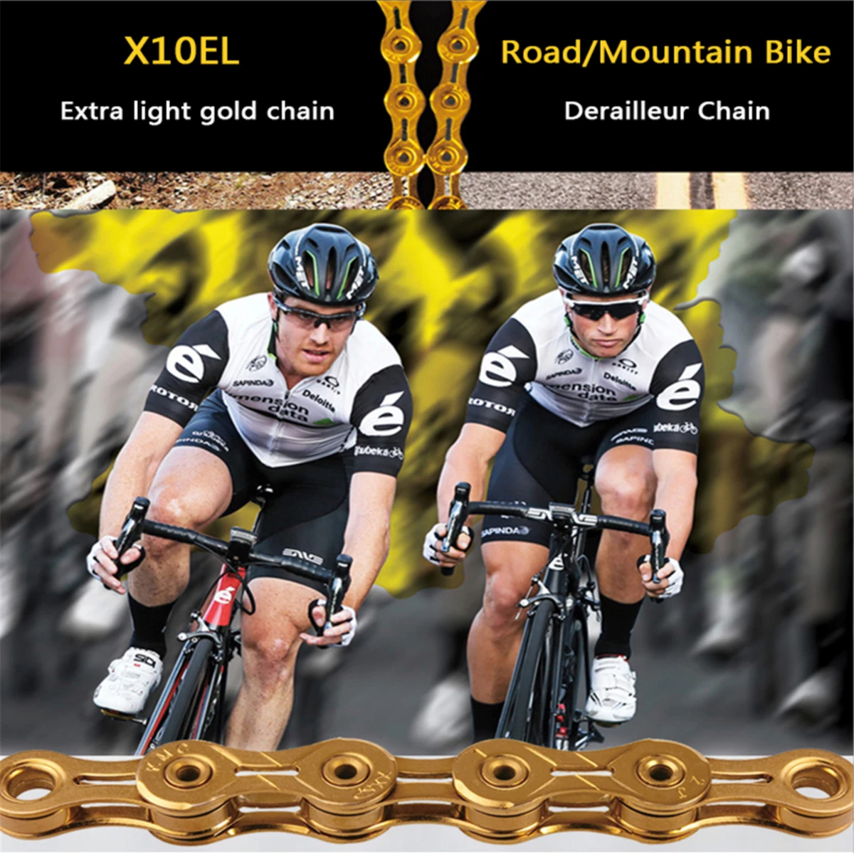 

KMC X11EL X11 11 Speed Bicycle Chain with Magic Button for Mountain/rod Bicycle Bike Parts with Original Box 118L Cn(origin)