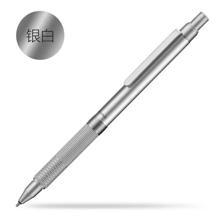 Sliver white 1 шт пилот Automac HAT-3SR автоматический карандаш 0,5 мм Автоматический Сердечник металлический материал двойной стук структура - Цвет: Sliver white