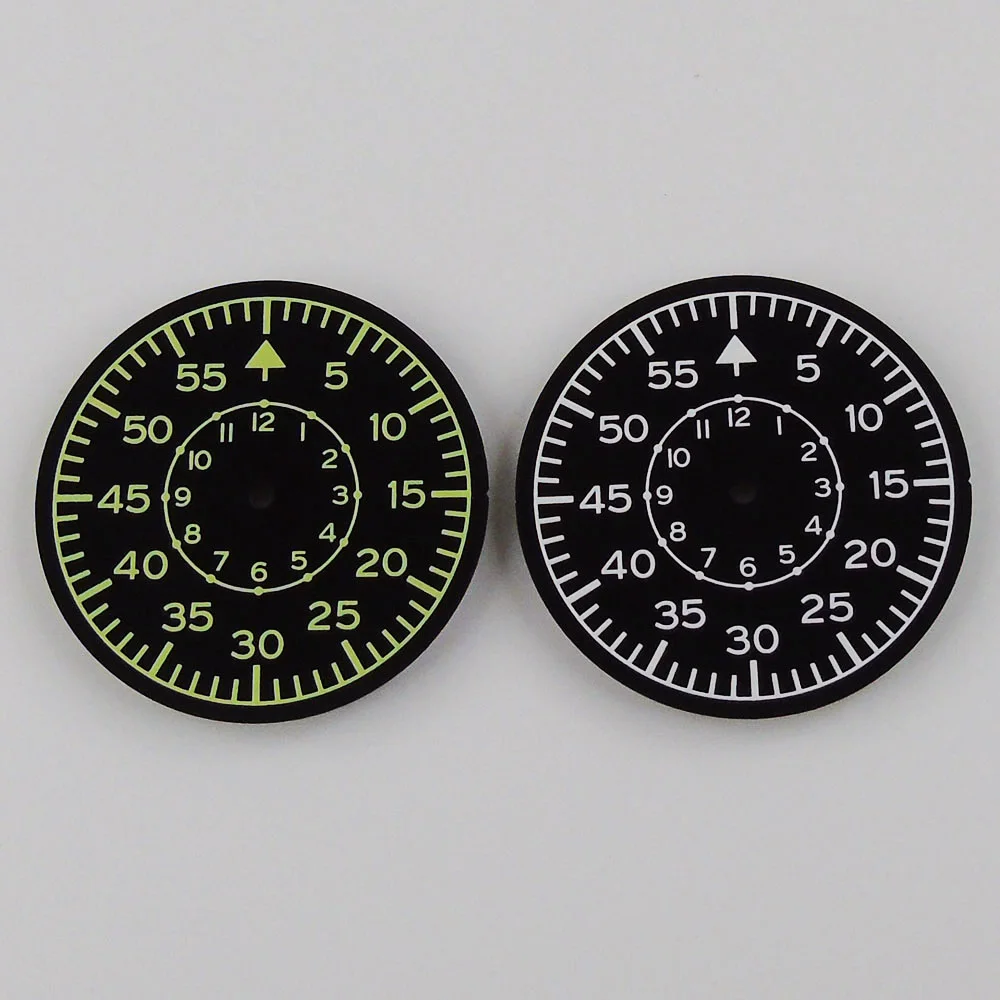 

Green Luminous 35.5mm Black Color Sterile Watch Dial Fit For Miyota 8215 821A 8205 Mingzhu 2813 Sea-Gull 1612 Movement Corgeut