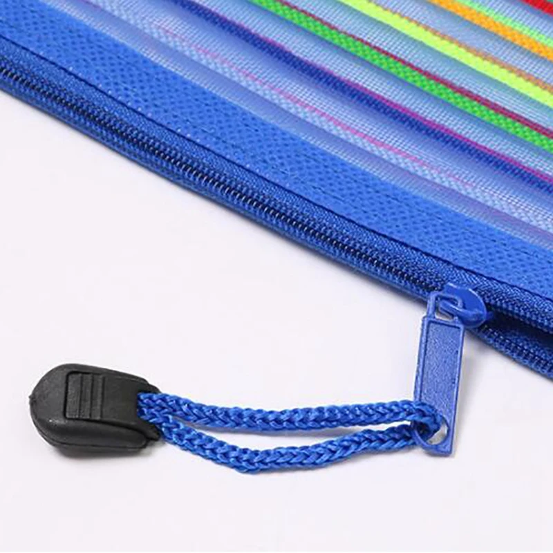 

30 Mesh Zipper Bags Pencil Bags Multifunctional Mesh Bags for Storing Stationery and Office Supplies, About 23X11cm