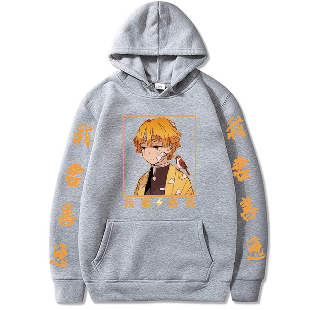 2021 модные толстовки с капюшоном изображением рассекающего демонов аниме уличная