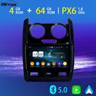 Автомобильный мультимедийный плеер Android 10 PX6 4 + 64G для Renault Duster 2015-2020 GPS-навигация Bluetooth 5,0 Tethering 4G LTE DSP радио