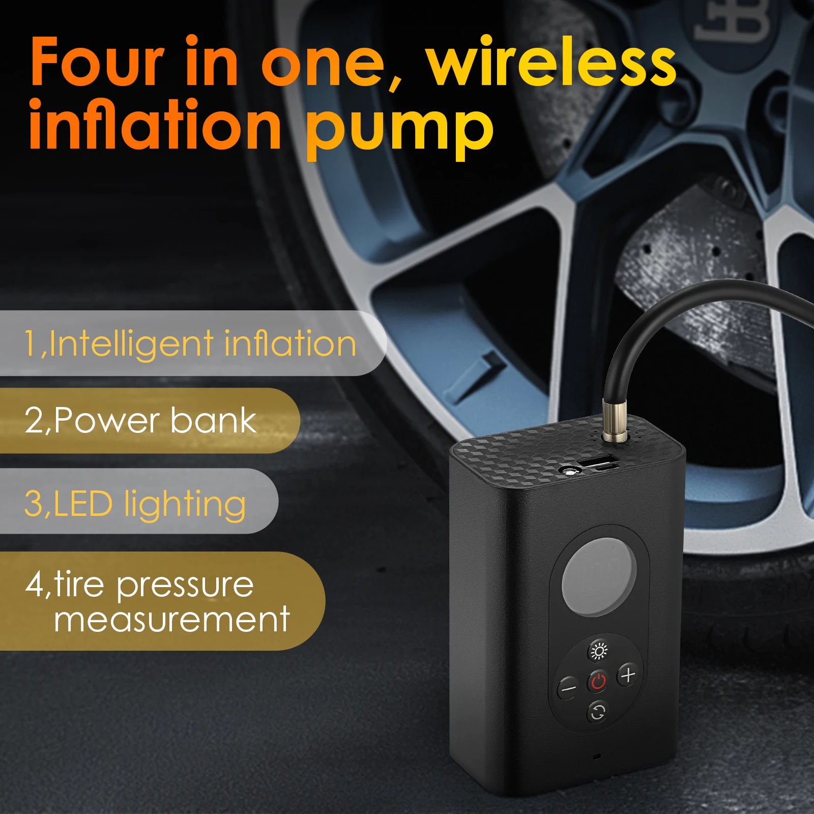 Автомобильный Электрический воздушный насос мини портативный автомобильный