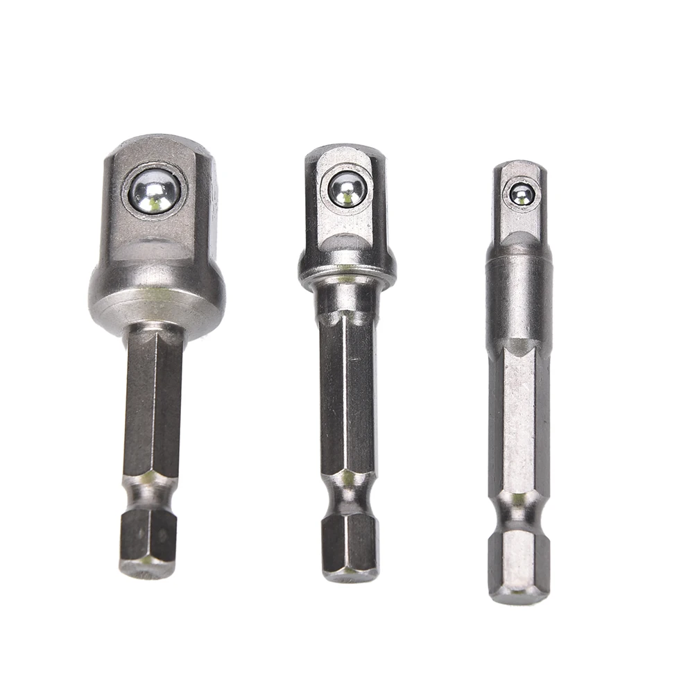 

3 шт. 1/4 "3/8" 1/2 "набор удлинительных сверл, электроинструменты, инструменты для сверления древесины, набор переходников из хромированной вана...