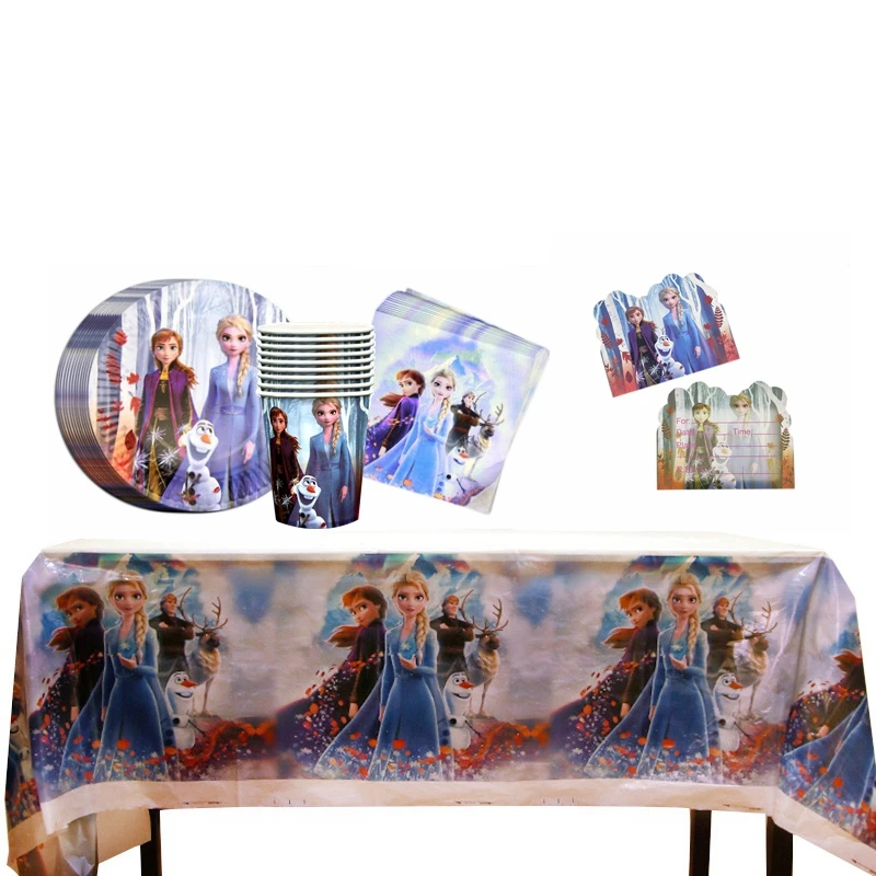 51 шт./лот Принцесса Эльза Анна на день рождения вечеринка для маленьких девочек