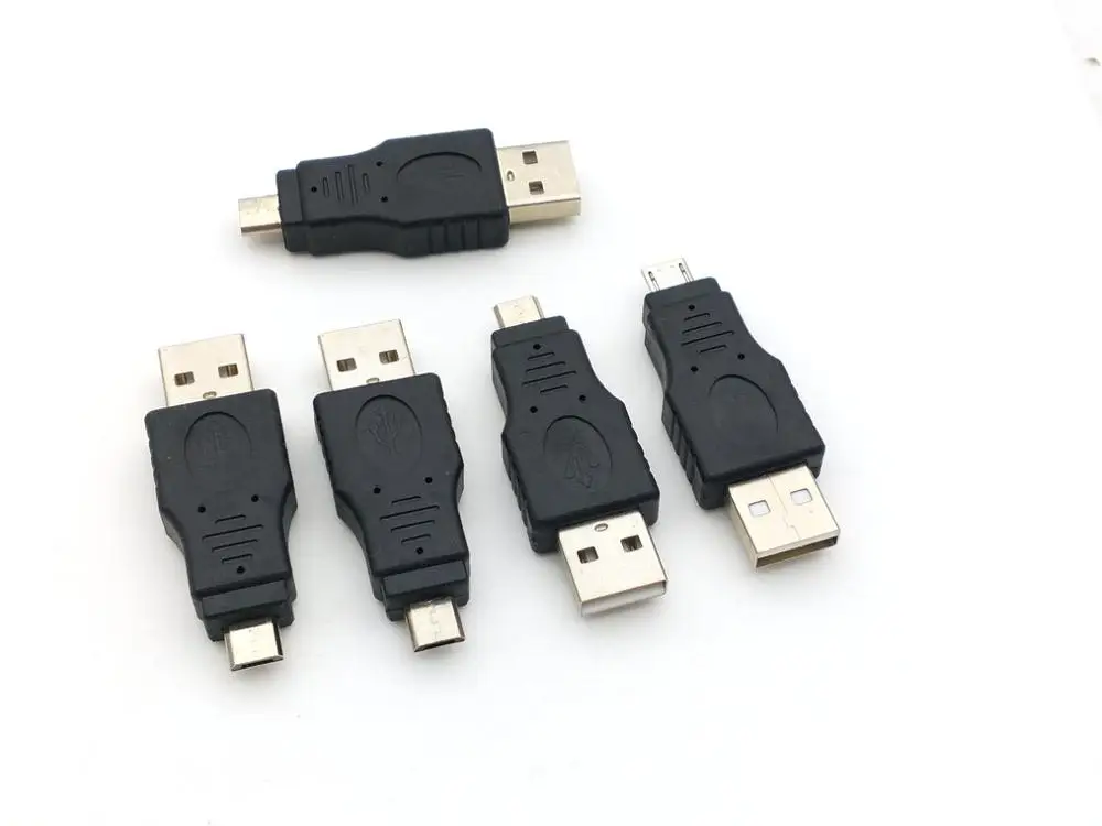 5 шт. Новый USB 2 0 A штекер к Micro контактный разъем адаптера|male plug|male malemale to male |
