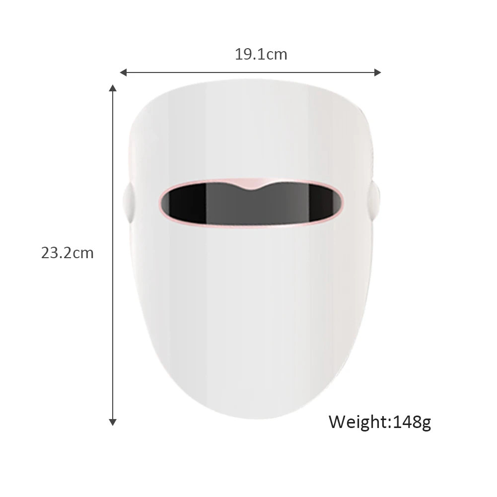 

100 LED Anti Acne Photon Face Mask Whitening Brightening Spot Rejuvenation Skin Rejuvenation Brightening Skin Shrink Pore Device