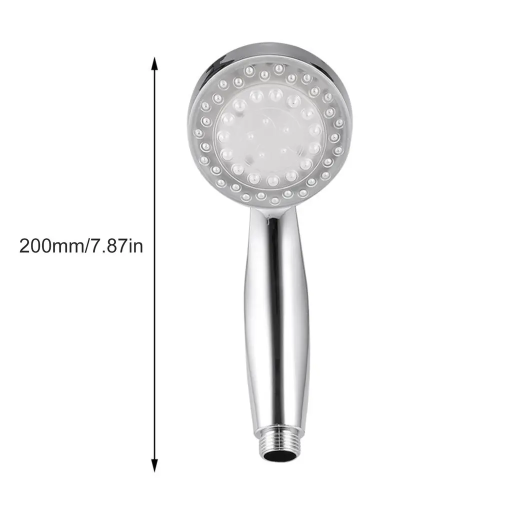 

Automatic Magic 7 Color 5 LED Lights Handing Rainfall Shower Head Single Round Head for Water Bath Bathroom