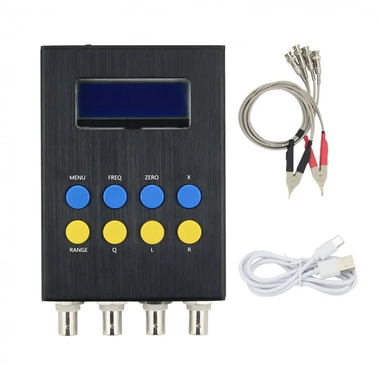 

Digital LCR Bridge Tester Resistance Inductance Capacitance Meter ESR Test Kit Built-in Battery Version