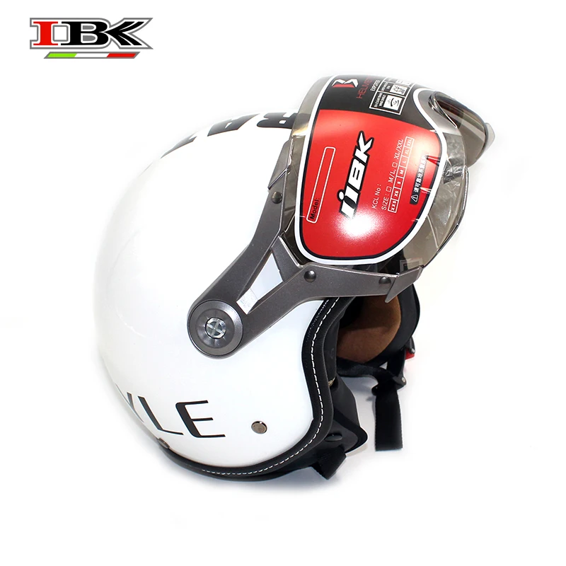 IBK мотоциклетный шлем белый женский/мужской открытый 3/4 анти УФ четырехсезонный