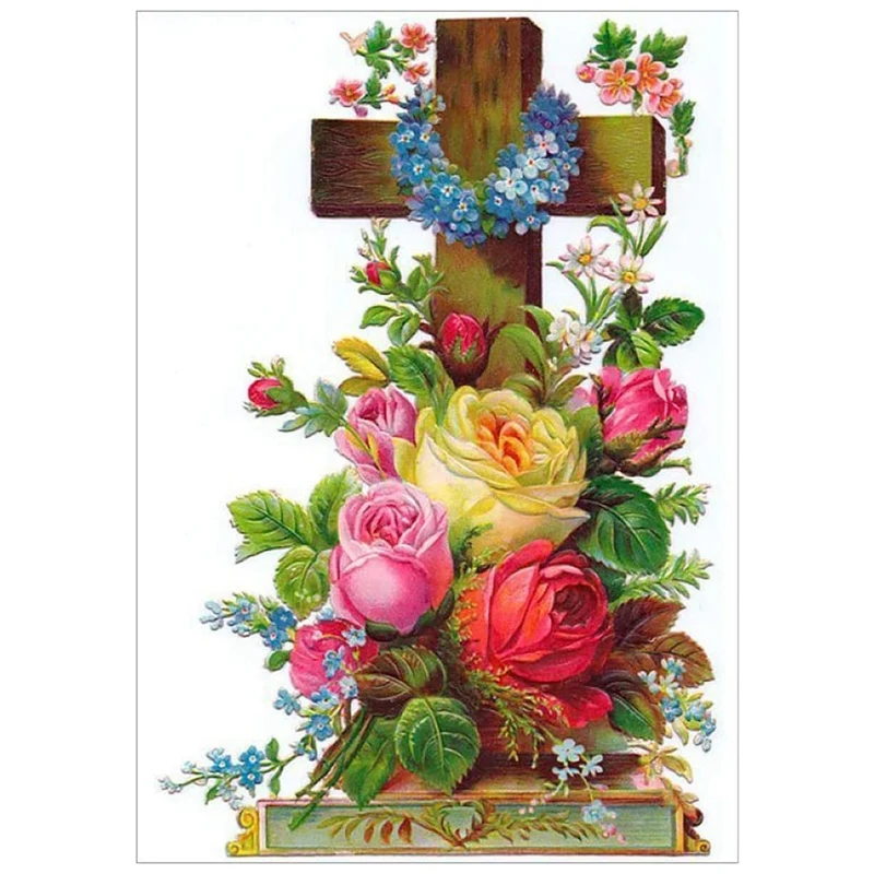 

Хит продаж, алмазная живопись, полный круг, набор алмазов, картина, искусство, творчество, украшение для двери дома (цветок)