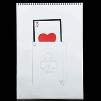 cardiographic exclusive rise card prediction 390260mm magic tricks stage gimmick props magie comedy mentalism