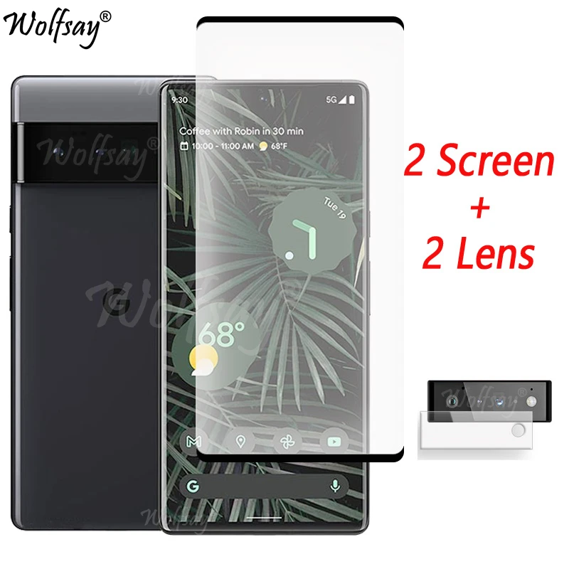 Tempered Glass For Google Pixel 6 Pro Screen Protector For Google Pixel 6 Pro 5A 4A 5G Camera Glass For Google Pixel 6 Pro Glass