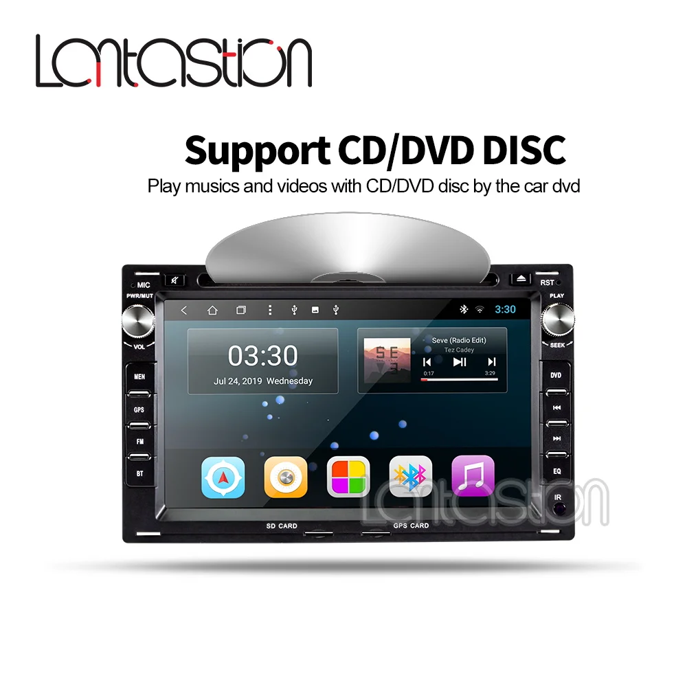 Lantastion Android 9 0 Автомобильный мультимедийный dvd-плеер 7 дюймов для Volkswagen Passat B5 MK5 Golf