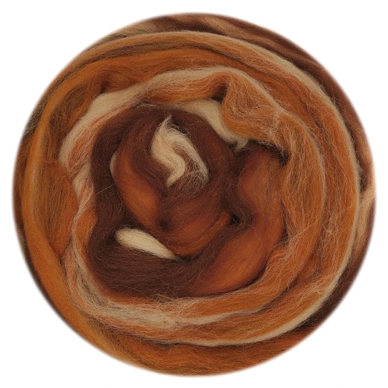 200 граммов шерсти из войлока для сухого и мокрого валяния (50 грамм x 4 цвета), смесь мериноса 19 микрон, набор игл.