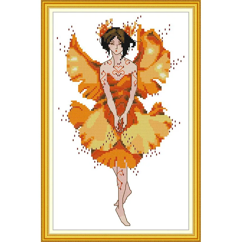 RA274 Everlasting love Butterfly сказочные китайские наборы для вышивки крестом экологический хлопок с печатью 11 DIY рождественские Свадебные украшения - Цвет: RA274