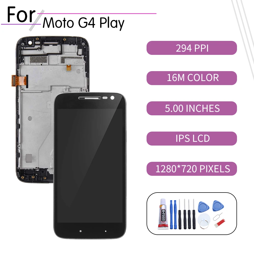 ЖК дисплей 5 0 дюйма с сенсорным экраном и дигитайзером в сборе для Motorola Moto G4 Play