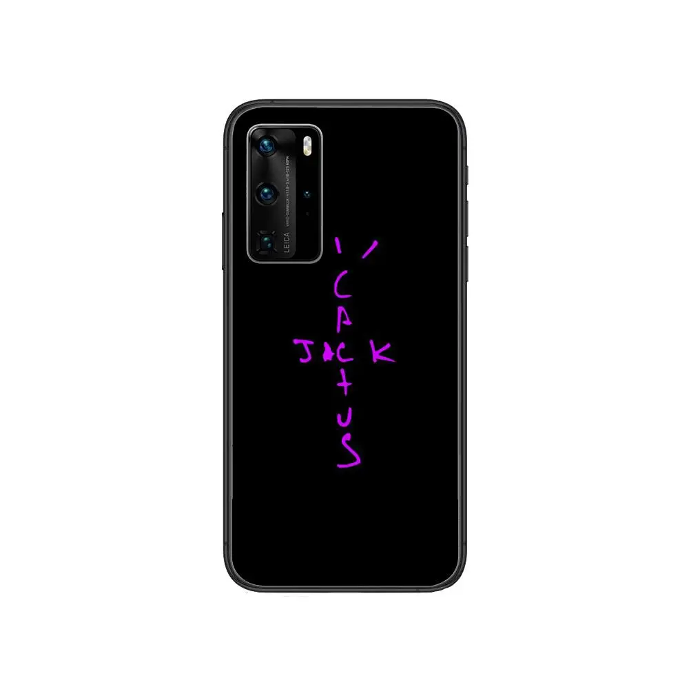 

Rap Cactus Jack Hip Hop Clear Phone Case For Huawei Honor 20 10 9 8A 7 5T X Pro Lite 5G Black Etui Coque Hoesjes Comic Fash