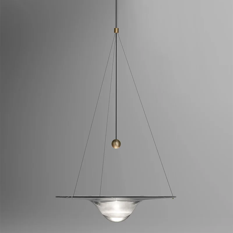 Европейский современный креативный стеклянный подвесной светильник в