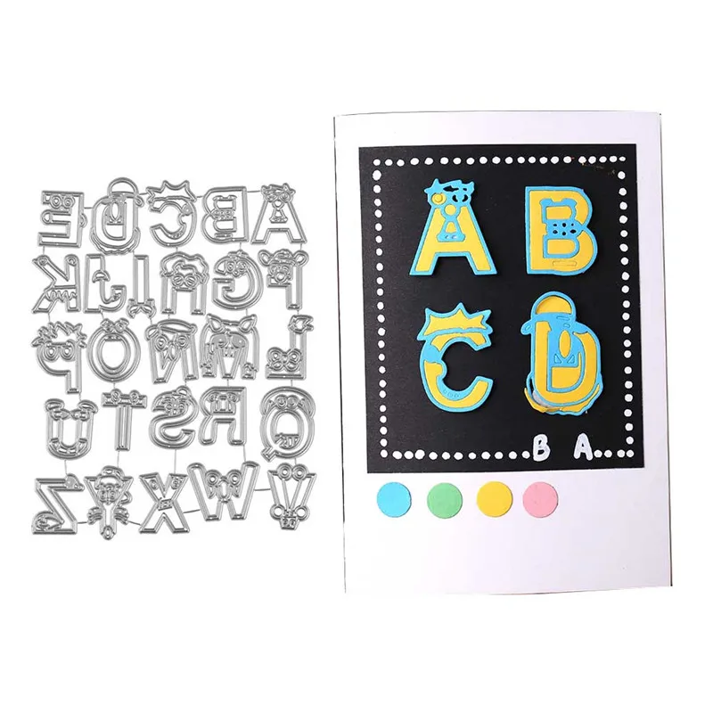 DiyArts слова Штампы Алфавит металлические Вырубные штампы для изготовления