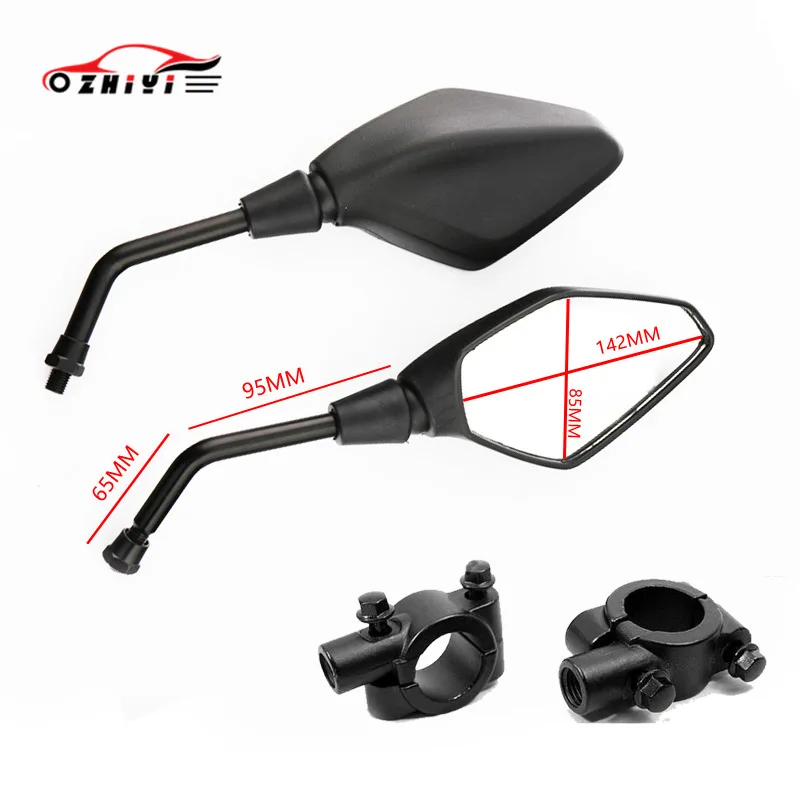 Universal Motorcycle Rear View Mirror Accessories Scooter ATV w/7/8 inch Handlebar Mounts For Yamaha FZ-8 Can-AmDS250 | Автомобили и