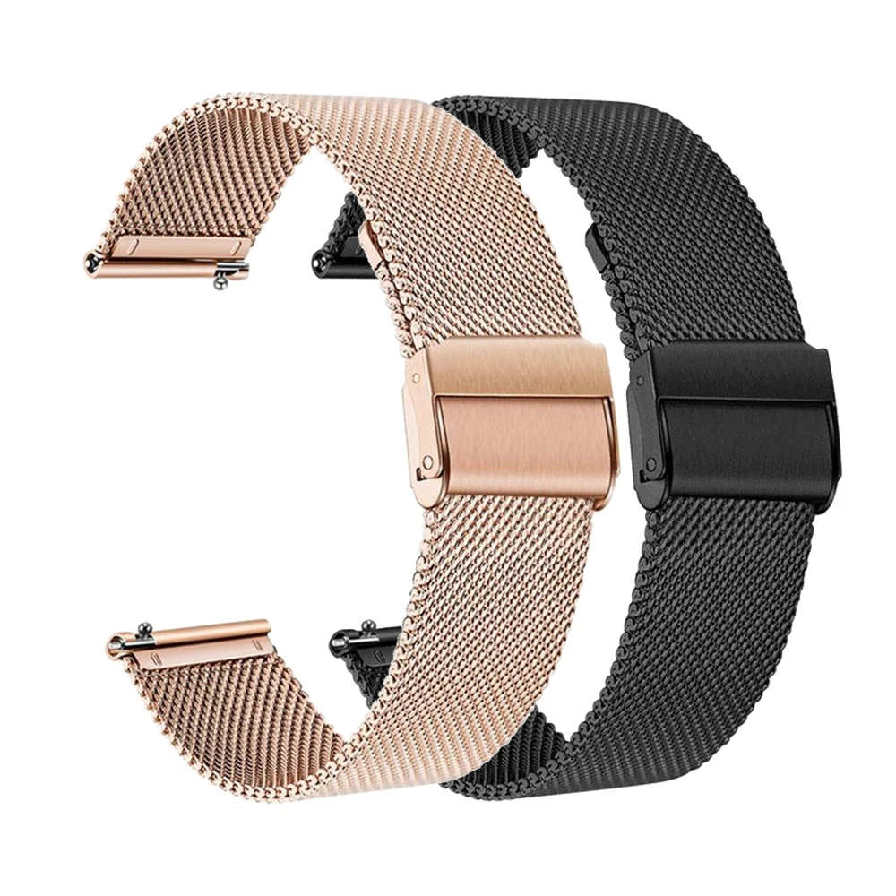 Ремешок металлический для xiaomi Amazfit Bip S браслет наручных часов Huami Pace Stratos 2 GTS GTR 42 47