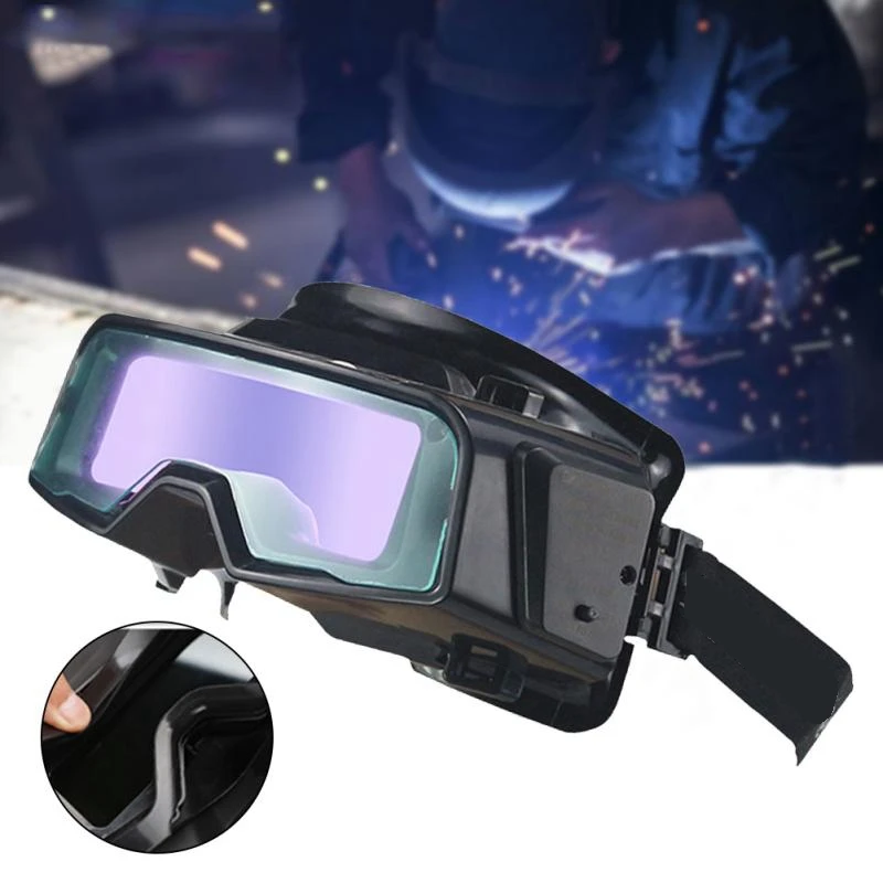 

Welding Goggle Glasses Scratch Proof Auto Darkening Adjustable Strap Eye Protection Assemblable Welding Goggles