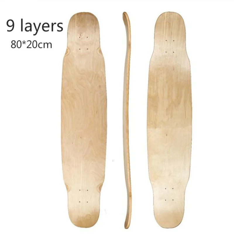 9 слойная длинная доска для скейтборда Maple танцевальная панель четыре колеса