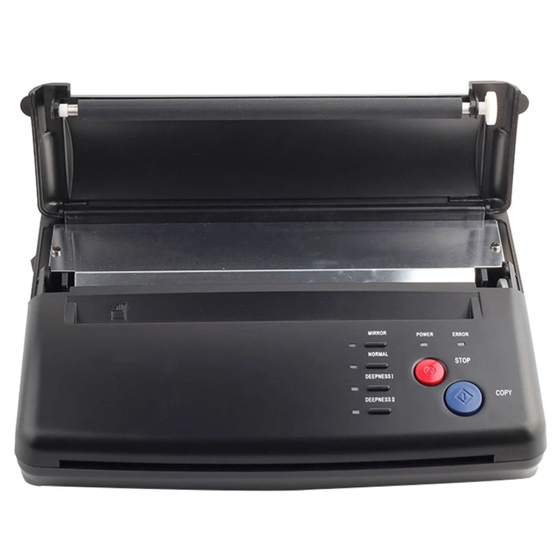 

US Plug Professional Black Tattoo Transfer Machine Thermal Printer Copier Tattooist Tattoo Shop Accessories Parts