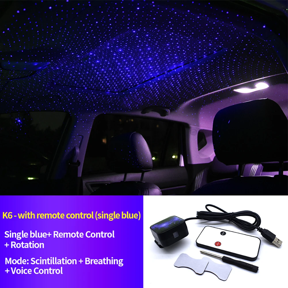 Вращающаяся Звездная атмосферная лампа звездное небо светильник декоративная