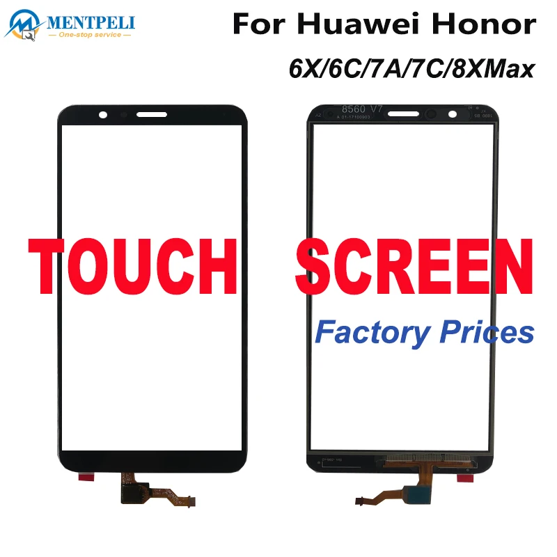 Сенсорный экран MENTPELI для Huawei Honor 6X 7X 8X MAX 6C/V9P 7C 7A 8A P10 сенсорная панель дигитайзер
