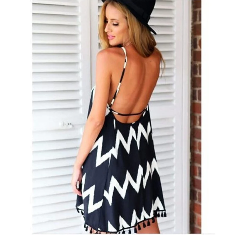 Новинка женское повседневное свободное волнистое платье на бретельках с