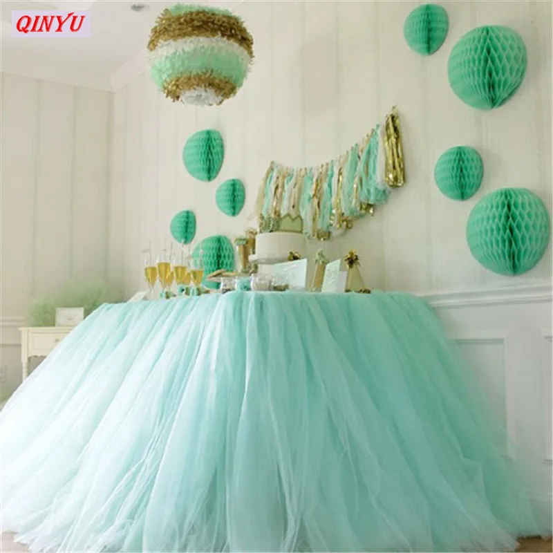 25Yards 15cm Tulle Roll Spool Red Blue Organza Fabric White DIY Tutu Skirt Girl Baby Shower Party Supplies 5z | Дом и сад