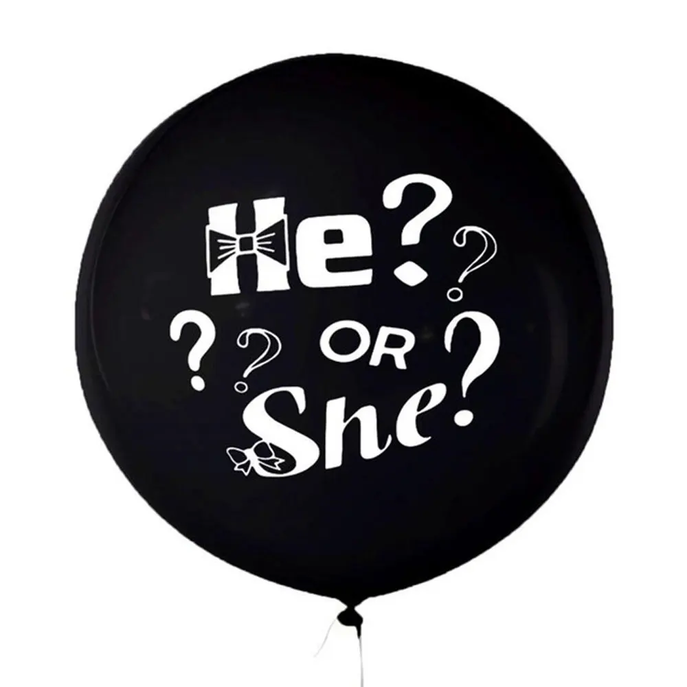 36 дюймов черный конфетти воздушных шаров из латекса Пол раскрыть клипсы для с