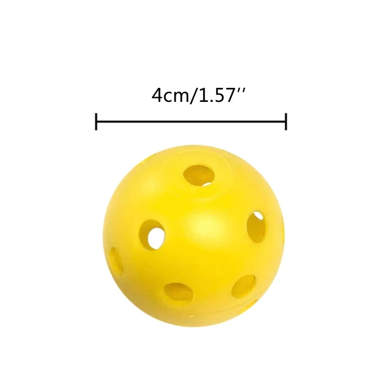 

Practice Golf Balls, 10 Pack Plastic Airflow Hollow Golf Balls for Driving Range, Swing Training, Lightweight, Training