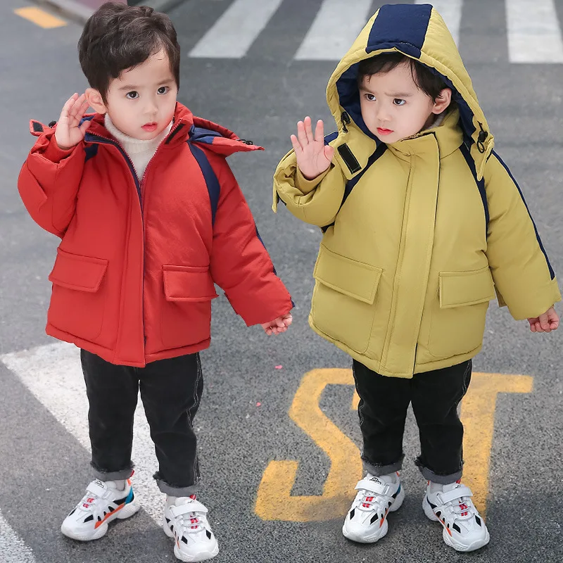 2019 новое зимнее пальто Одежда для маленьких мальчиков детская