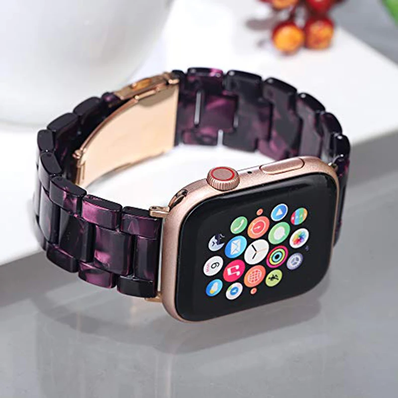 Иммитационный керамический ремешок для часов iWatch Apple Watch 38 мм 40 мм 42 мм 44 мм Серия 1 2 3 4 полимерный Ремешок Браслет