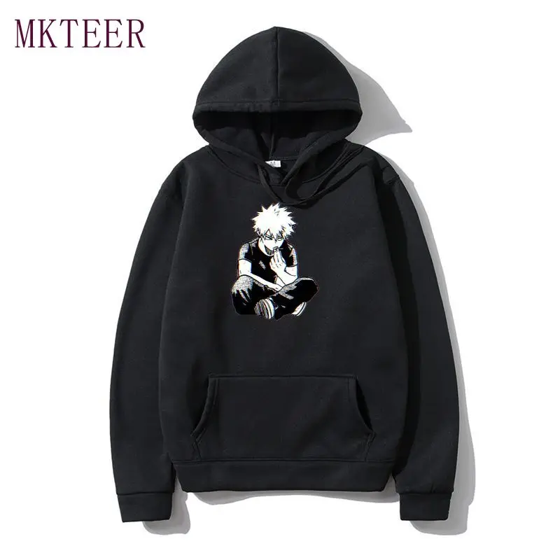 

Толстовка с капюшоном My Hero академия, свитшот с аниме-мангой, женская зимняя одежда, Повседневный пуловер с принтом, уличная одежда, эстетиче...
