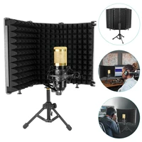 podcast studio microphone pop filter with tripod kits wind screen isolation shield condenser microphone pc recording windscreen