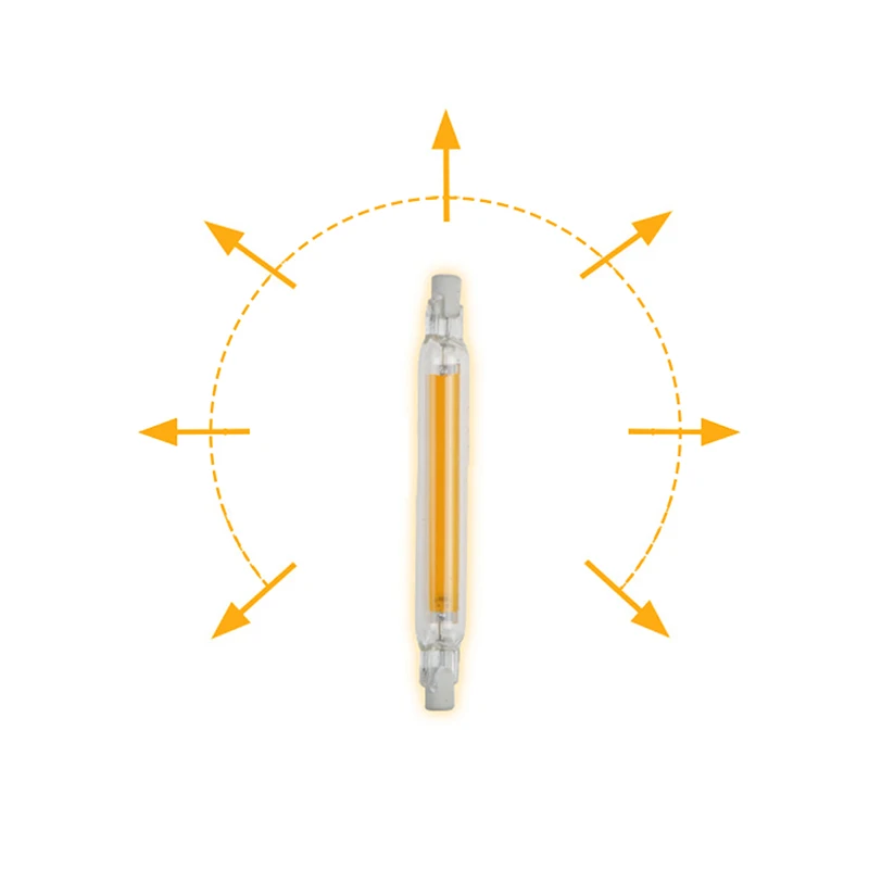 

LED Bulb R7S 78/118mm Dimmable COB Lamp Light Glass Tube Replace Halogen Lamp