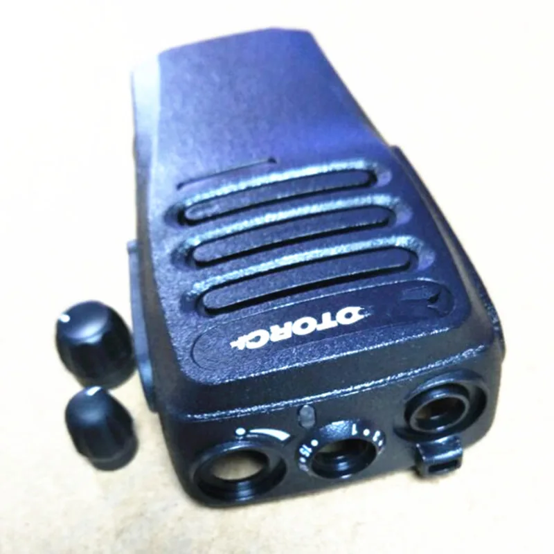 

25pcs/lot Black Color housing shell front case with volume and channel knobs for motorola XIR P3688 DP1400 DEP450 walkie talkie