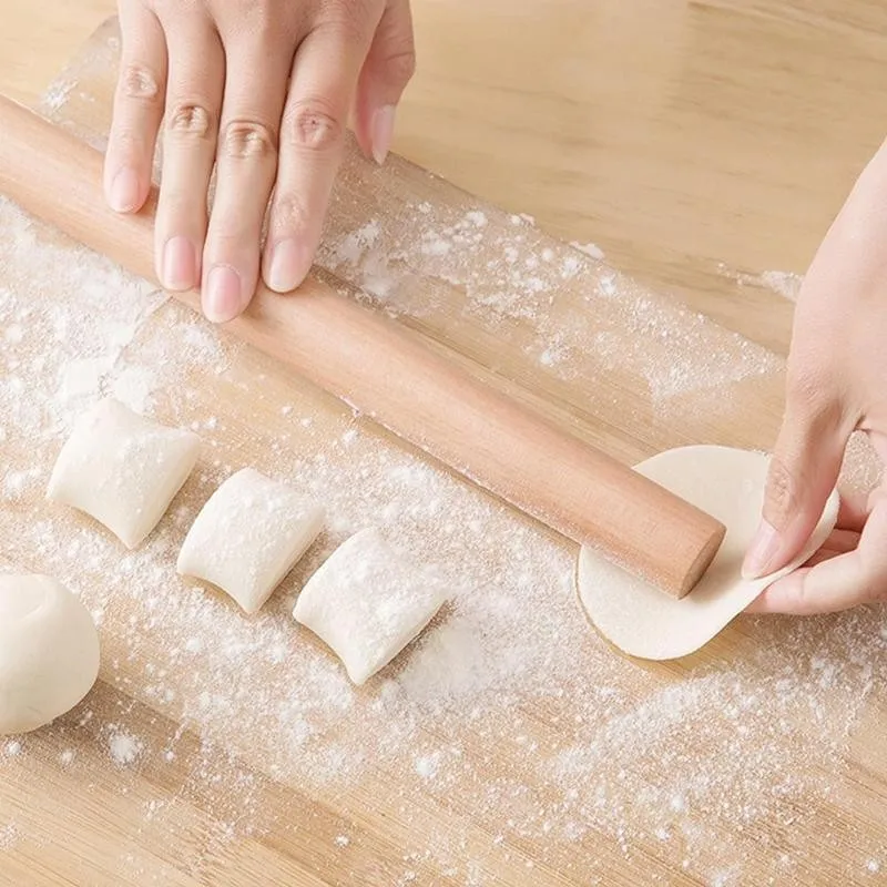 

Kitchen Wood Rolling Pin Non-Stick Dough Roller Kitchen Baking Decoration Crafts Cooking Cake Tools Baking Accessories Fond D0B7