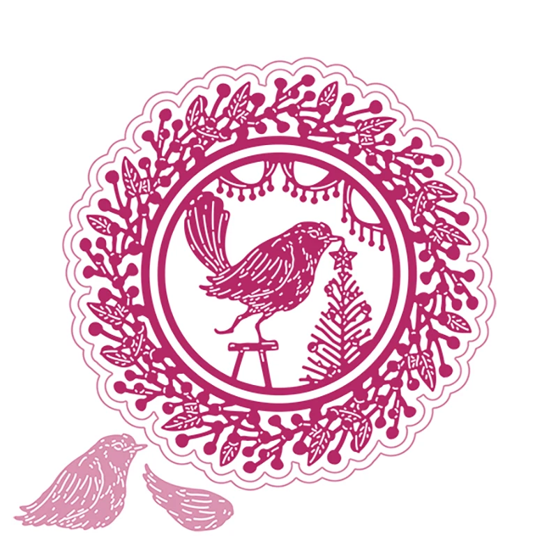 

Christmas Bird dove Metal Cutting Dies 2021 New Diy Molds Scrapbooking Paper Making Die Cuts Crafts Template Handmade Decoration