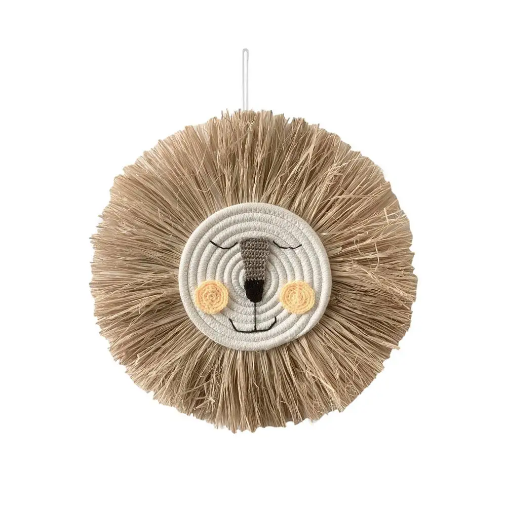 Настенные художественные Подвески ручной вязки с головой животного подвеска