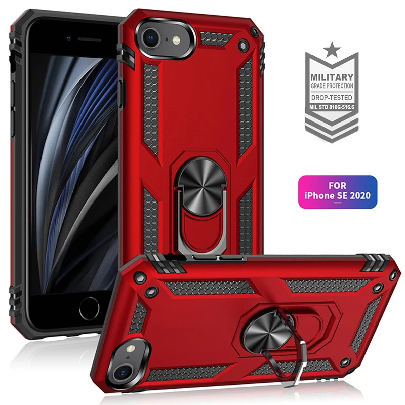 Бронированный бампер противоударный чехол для телефона iPhone 12 11 Pro XR Xs Max Mini X 6 6S 7 8