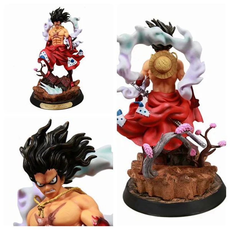 

29 см аниме One Piece Monkey D. Экшн-фигурка Луффи, GK, ВАО, кукла, змея, человека, Луффи, сцены, Коллекционная модель из ПВХ, куклы, игрушки для подарка