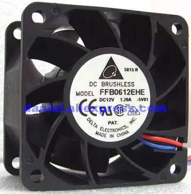 6038 FFB0612EHE 12V 1.2A двойной шариковый подшипник 6 см регулятор громкости сильный Вентилятор охлаждения