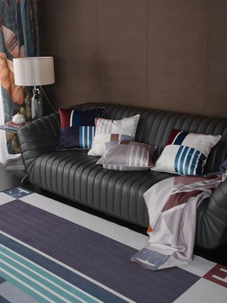 Бархатная ткань современная роскошная наволочка с буквенным принтом H для