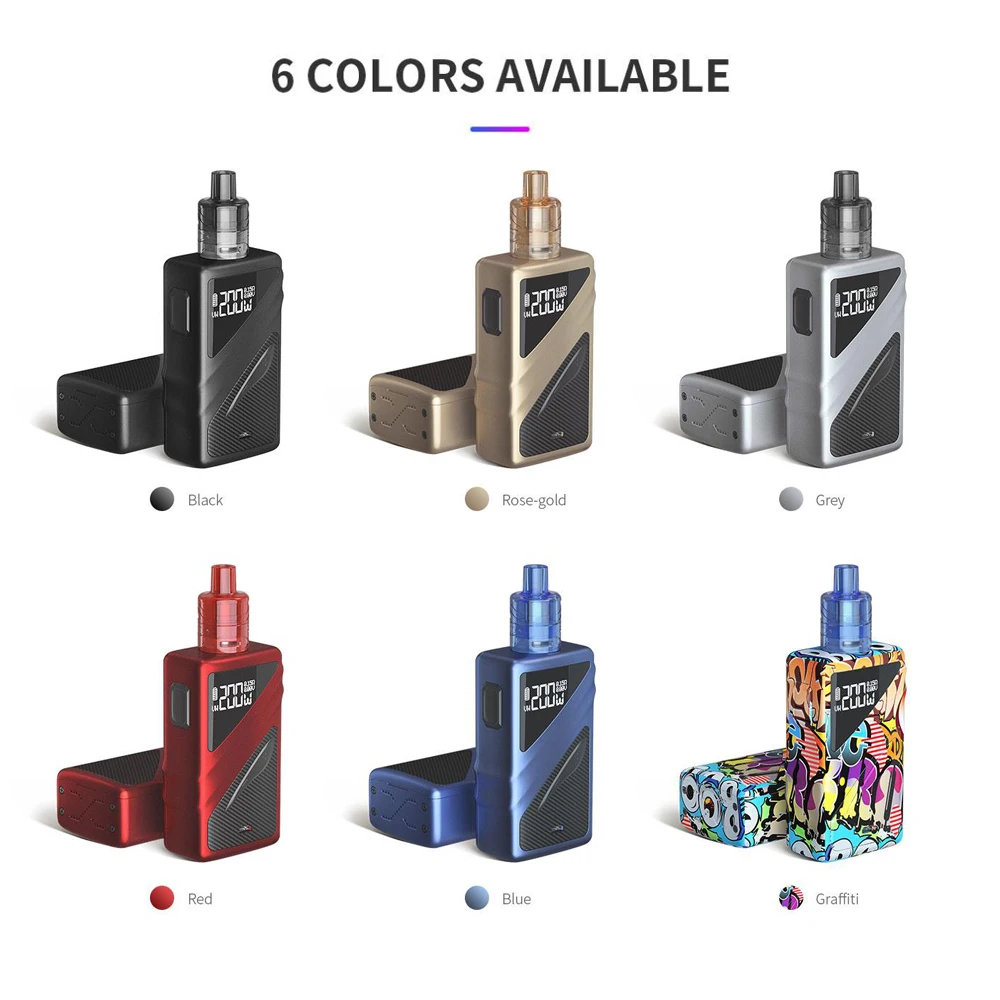 Вейп SMOANT Taggerz Kit Box Mod 200 Вт электронная сигарета Одноразовый резервуар Sigaretta Elettronica